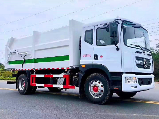 程力威牌CLW5180ZDJ6型壓縮式對(duì)接垃圾車(chē)