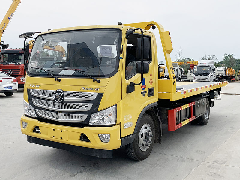 國(guó)六藍(lán)牌歐馬可一拖二清障車